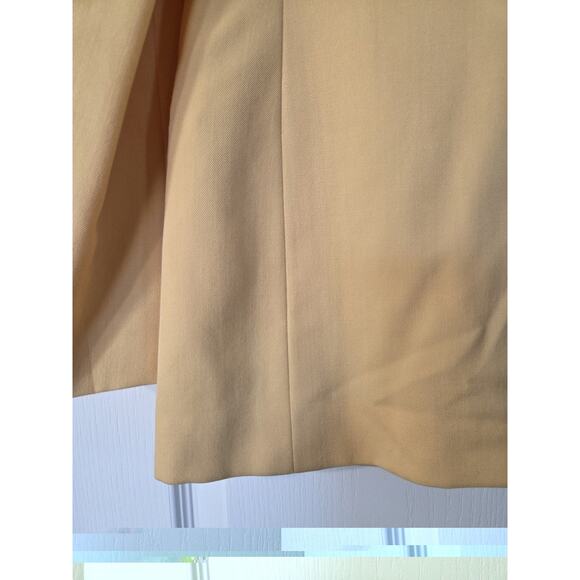 Vintage Barrie Pace Yellow 100% Wool Crest Pocket Double Breasted Blazer, Size 6 - Picture 10 of 10